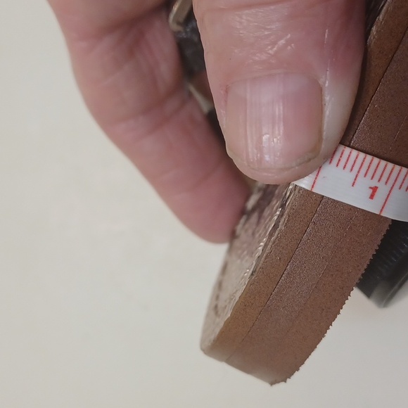 Vince Camuto Black & Silver Ring  Stappy  Flat Sandals Sz 8M =38.5 - Picture 6 of 10